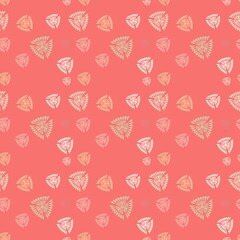 seamless pattern with geometric flowers abstract floral background fashion digital paper graphic design print