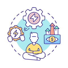 stress management icon, stress management vector illustration-simple illustration of stress management, perfect for stress management logos and icons