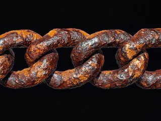 Fototapeta premium Rusted Chain Link