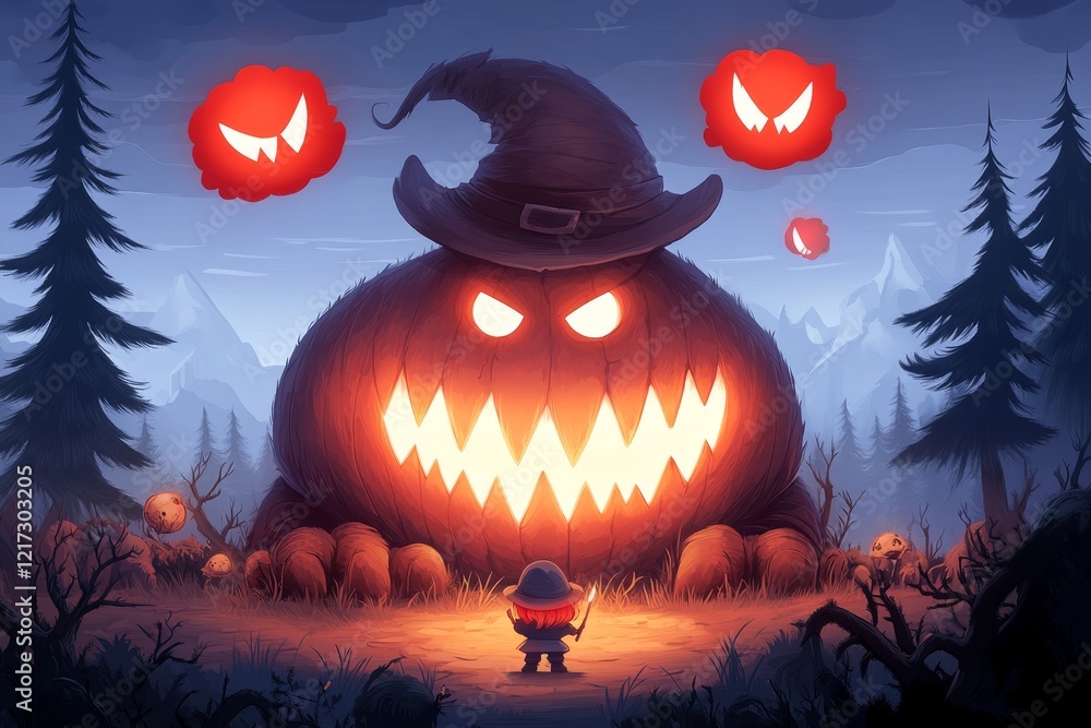 Poster A pixel art scene of a tiny character stomping in anger, with animated red symbols like 