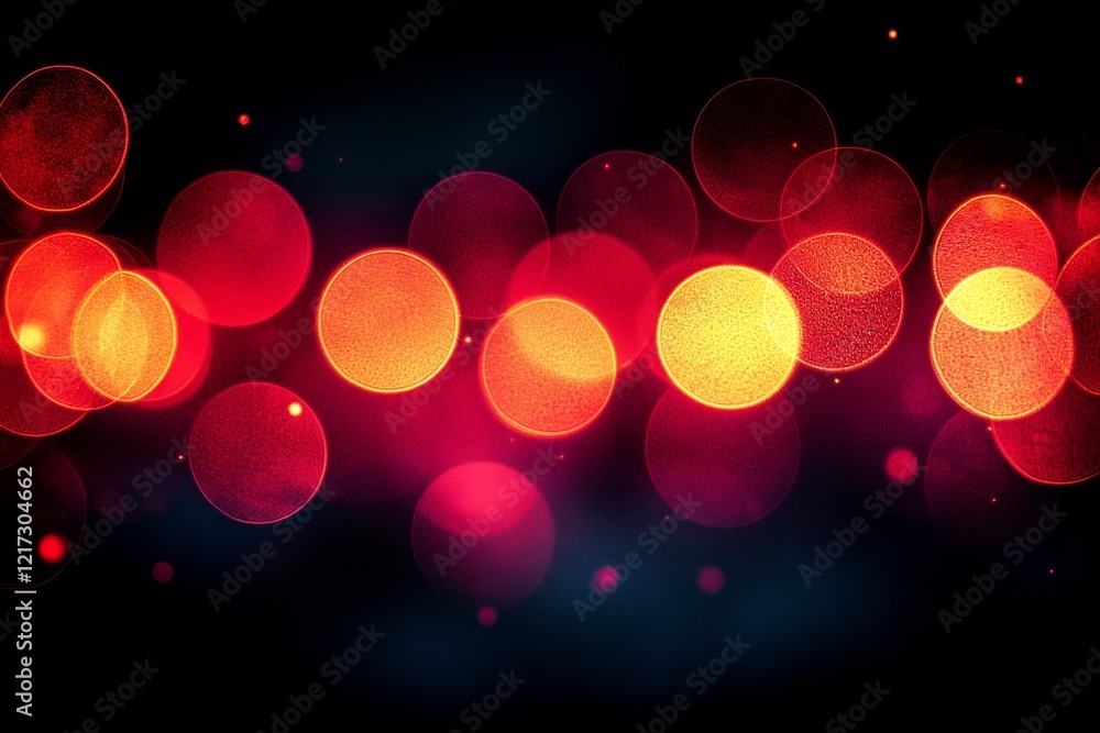 Poster universal use backdrop with glare. dark bokeh overlay