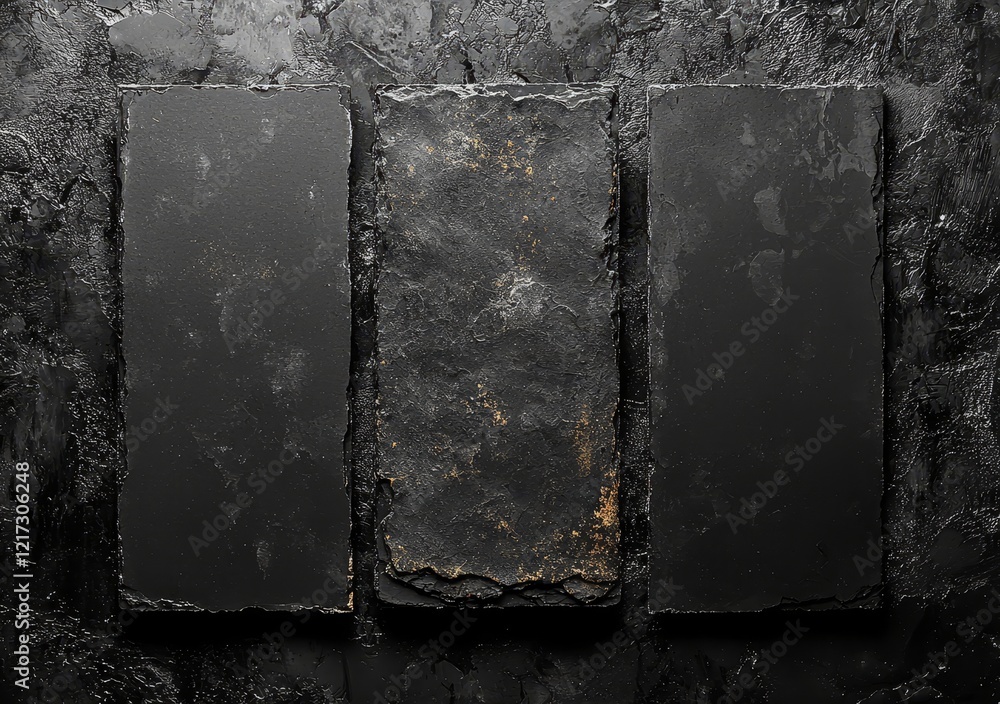 Poster folded paper with a grungy texture in a black background can be used to create an aged and worn look