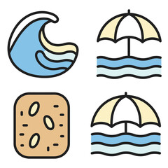 Sleek Vector Icons for Design. Customizable Vector Icons. Versatile Vector Icons Set.