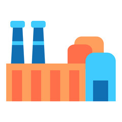 Metallurgical Plant Icon Style
