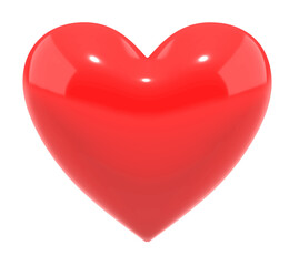 Fototapeta premium 3d Red hearts PNG