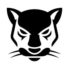 Panther Head Vector Logo Design Template