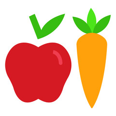 Healthy Food Icon Style