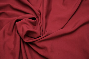 Obraz premium red cloth forming abstract pattern