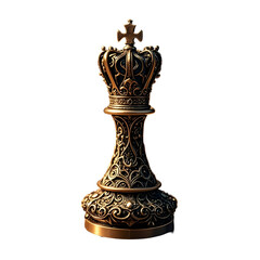 Ornate chess king piece