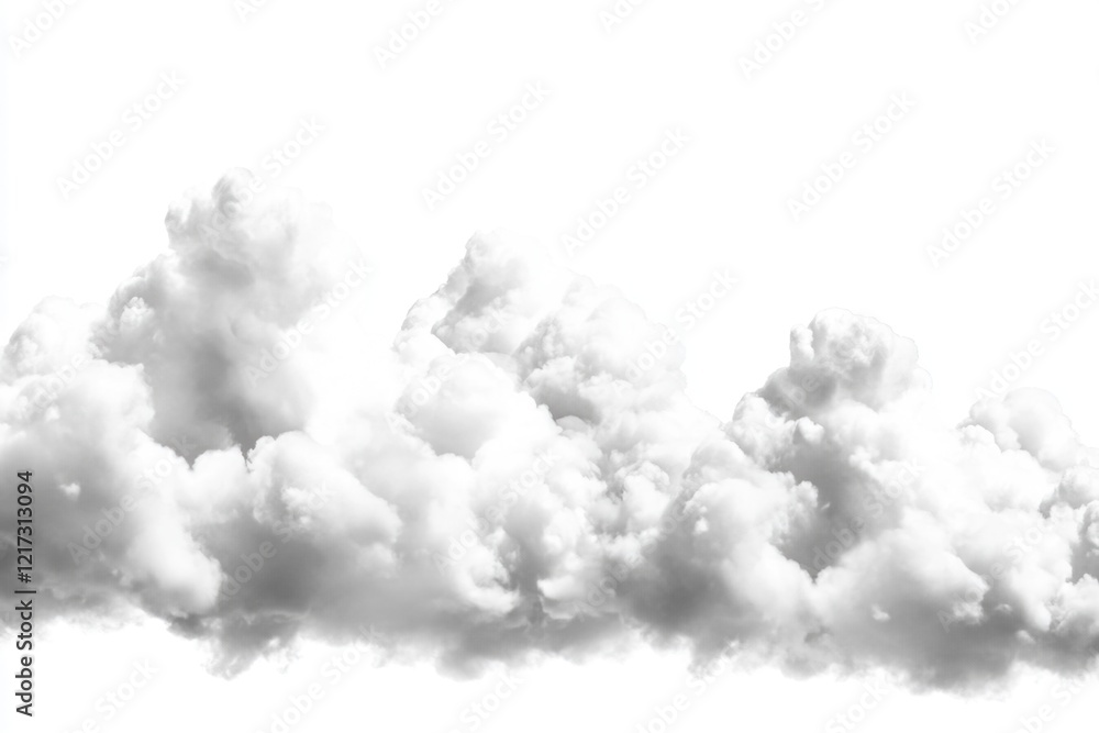 Poster the sky is filled with clouds, creating a sense of mystery and wonder. the clouds are white and fluf
