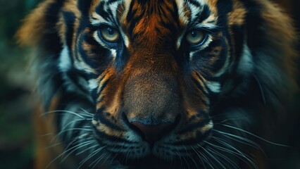 close up of a tiger