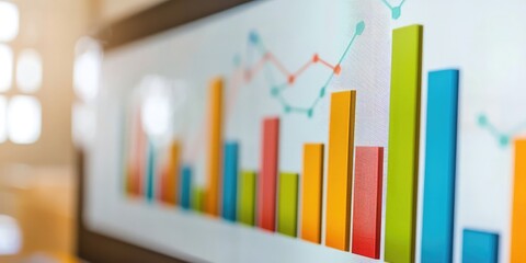 A presentation slide showing online marketing strategies.