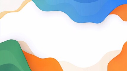 Abstract colorful waves background design for website banner