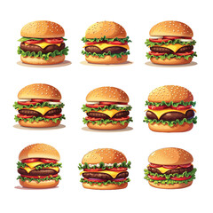 illustration of a hamburger