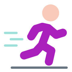 Person Running Icon Style