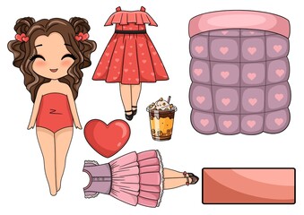 Paper doll dress up 