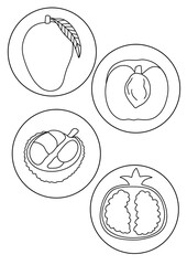 set of hand drawn illustrations