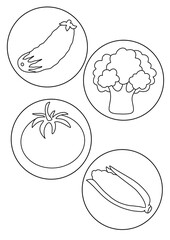 hand drawn illustration of vegetables