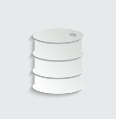  oil barrel icon vector sign