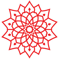 Elegant Mandala Art Featuring Islamic Patterns