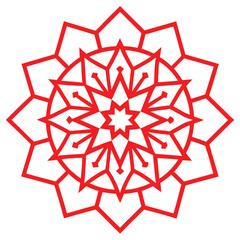 Elegant Mandala Art Featuring Islamic Patterns