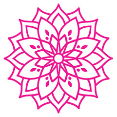 Elegant Mandala Art Featuring Islamic Patterns