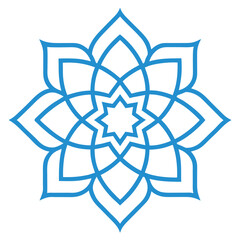 Unique Islamic Mandala Art for Mindful Meditation