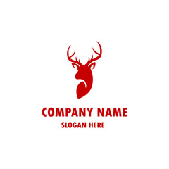 Deer Head Vector Logo Icon