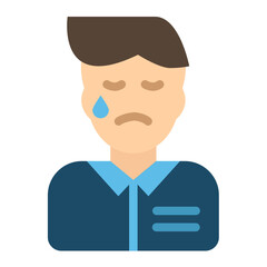 Businessman Sad Icon Style