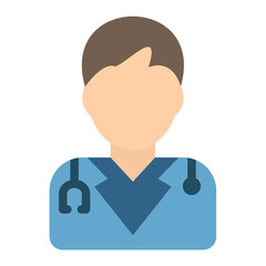 Nurse Male Icon Style