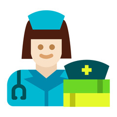 Nursing Education Icon Style