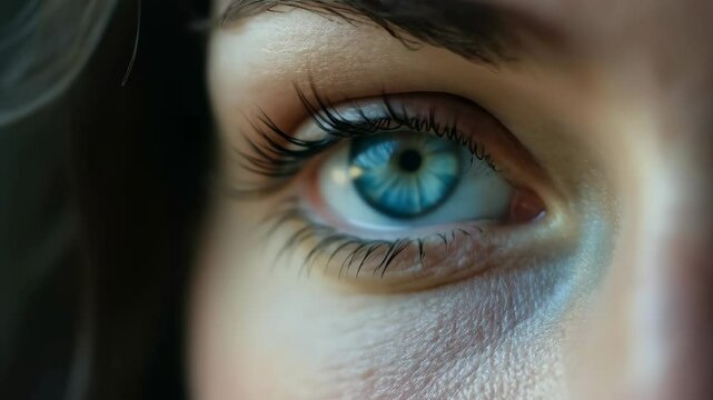 Close-up of a woman's eye. Feminism women. Happy mothers day, womens day, birthday.