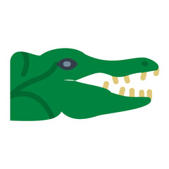 Naklejka premium Crocodile Icon Style