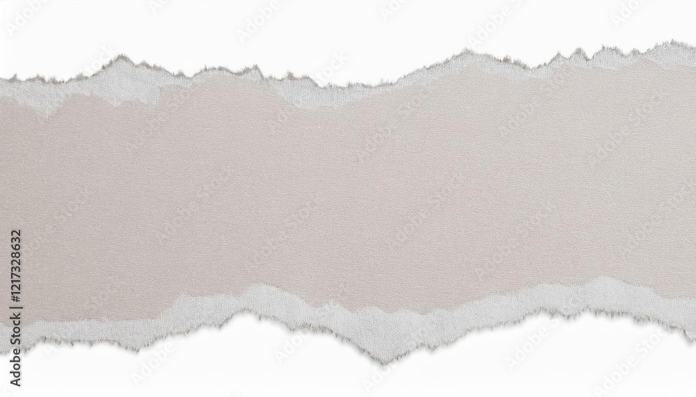 Aufkleber torn paper edge with textured gray surface and white torn border, minimalistic background for design, scrapbooking, or collage projects