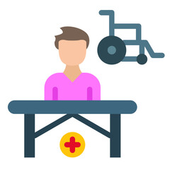 Rehab Clinic Icon Style