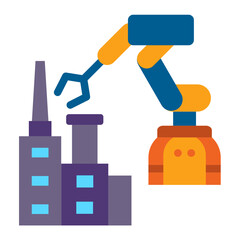 Automation Industry Icon Style