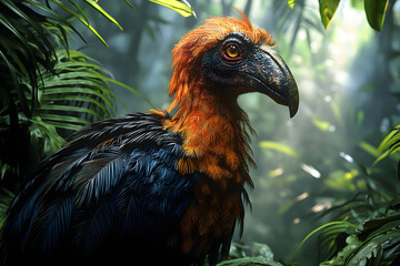 close up of a dodo bird, generative ai