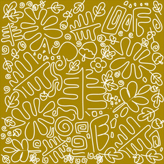 seamless pattern with flowers