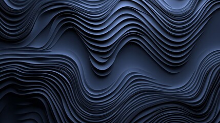 Fototapeta premium Abstract wave pattern in deep blue tones creating a dynamic and modern visual texture.
