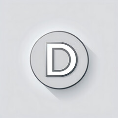 Fototapeta premium letter d grey