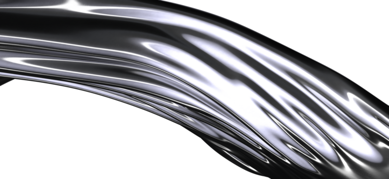 Abstract Black Liquid Flow