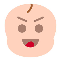 Laughing baby Icon Style