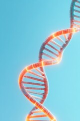 conceptual futuristic dna structure