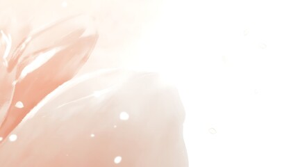 Abstract Peach Blossom Watercolor Painting Art