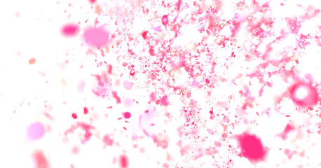 Pink Confetti Burst