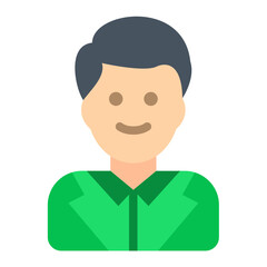 Assistant Man Icon Style