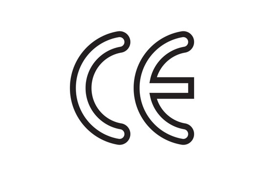 CE symbol collection. CE icon mark vector. Certification mark set. CE sign isolated on white background