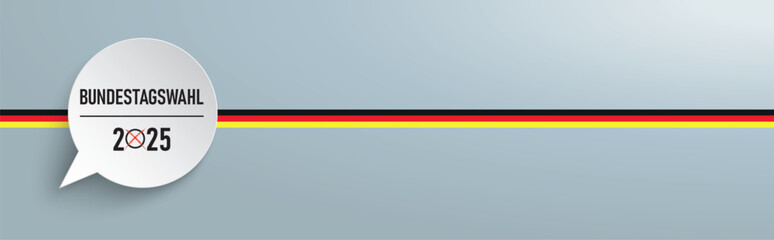 Sprechblase Bundestagswahl 2025 Header