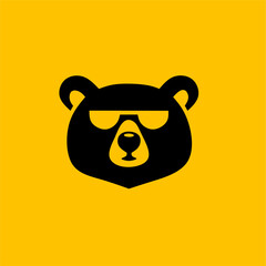 Cool bear logo design