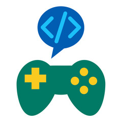 Obraz premium Game Development Icon Style